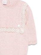 Body per neonata Paz Rodrìguez rosa con bordo in pizzo - Rubino Kids