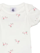 Body per neonata Petit Bateau multicolore con stampa a rose (confezione da tre) - Rubino Kids