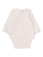 Body per neonata Tartine Et Chocolat bianco con ricamo a fiori - Rubino Kids