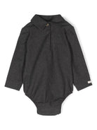 Body per neonati Donsje Romm grigio con colletto classico - Rubino Kids