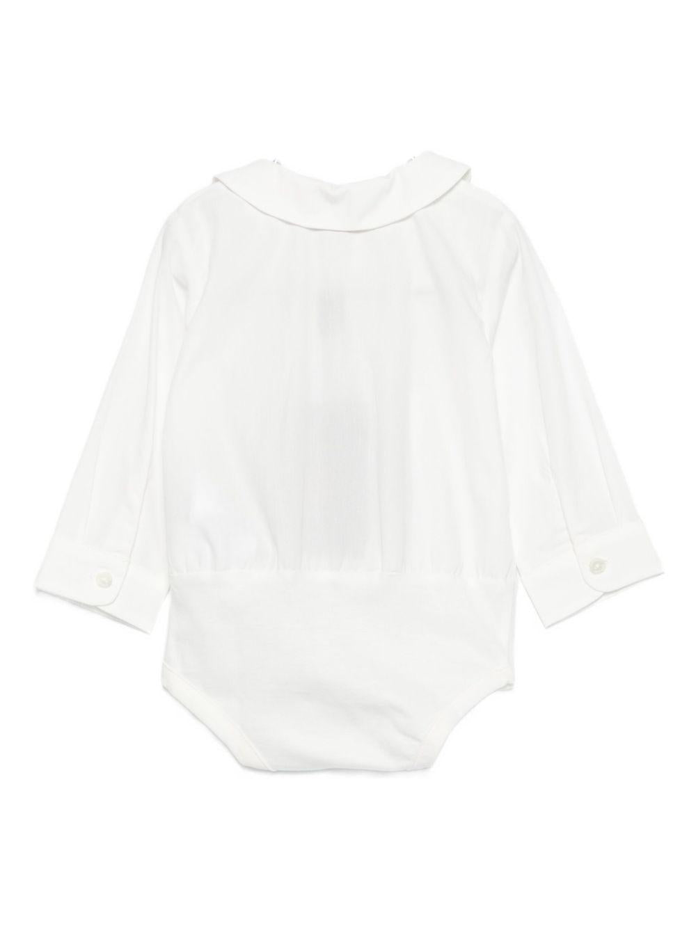 Body per neonati ETRO Kids bianco con colletto alla Peter Pan - Rubino Kids