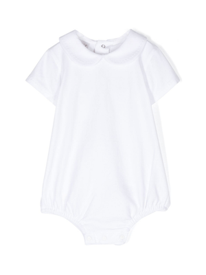 Body per neonati Paz Rodriguez Esencial bianco con trama jersey