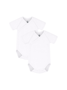 Body per neonati Petit Bateau bianco con manica corta - Rubino Kids