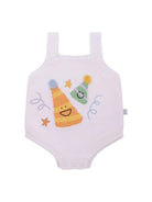 Body per neonati Stella McCartney Kids bianco con ricamo cappelli da festa - Rubino Kids