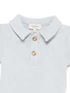 Body per neonato Donsje Moli azzurro con colletto stile polo - Rubino Kids