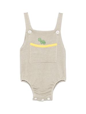 Body per neonato Gensami kids beige con applicazione