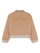 Bomber per bambina Chloé Kids beige con ricamo - Rubino Kids