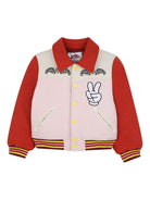 Bomber per bambina Marc Jacobs Kids x Disney Mickey Mouse multicolor con ricamo - Rubino Kids