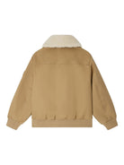 Bomber per bambino Bonpoint John beige con colletto in shearling - Rubino Kids