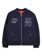 Bomber per bambino Kenzo Kids in denim double face - Rubino Kids