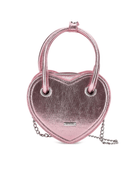 Borsa a mano per bambina Monnalisa rosa a forma di cuore - Rubino Kids