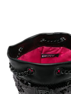 Borsa a secchiello per bambina DKNY Kids nera con paillettes - Rubino Kids