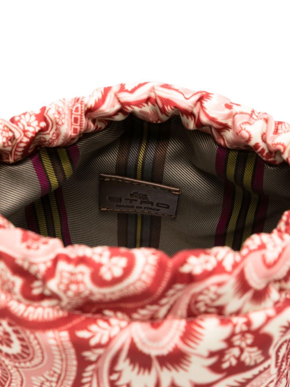 Borsa a secchiello per bambina ETRO KIDS rossa con coulisse paisley - Rubino Kids