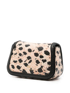 Borsa a spalla mini per bambina Elisabetta Franchi La Mia Bambina nera con stampa animalier - Rubino Kids