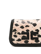 Borsa a spalla mini per bambina Elisabetta Franchi La Mia Bambina nera con stampa animalier - Rubino Kids