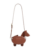 Borsa a spalla per bambina Bonpoint Jonquil marrone a forma di cavallo - Rubino Kids