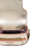 Borsa a spalla per bambina Emporio Armani Kids color oro con logo sul davanti - Rubino Kids