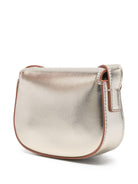 Borsa a spalla per bambina Emporio Armani Kids color oro con logo sul davanti - Rubino Kids