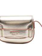 Borsa a spalla per bambina Emporio Armani Kids color oro con logo sul davanti - Rubino Kids