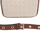 Borsa a spalla per bambina Michael Kors Kids beige con motivo intrecciato - Rubino Kids