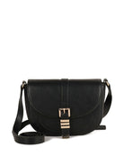 Borsa a spalla per bambina Michael Kors Kids nera con forma a mezza luna - Rubino Kids