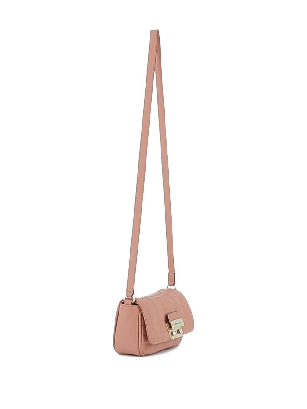 Borsa a spalla per bambina Michael Kors Kids rosa trapuntata con chiusura magnetica - Rubino Kids