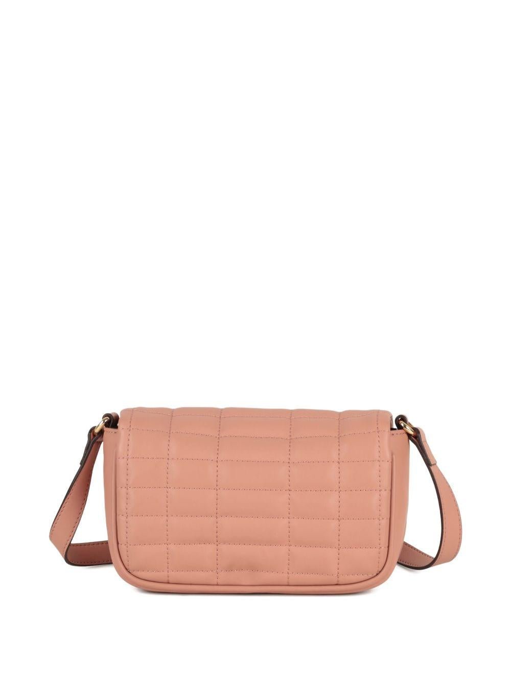 Borsa a spalla per bambina Michael Kors Kids rosa trapuntata con chiusura magnetica - Rubino Kids