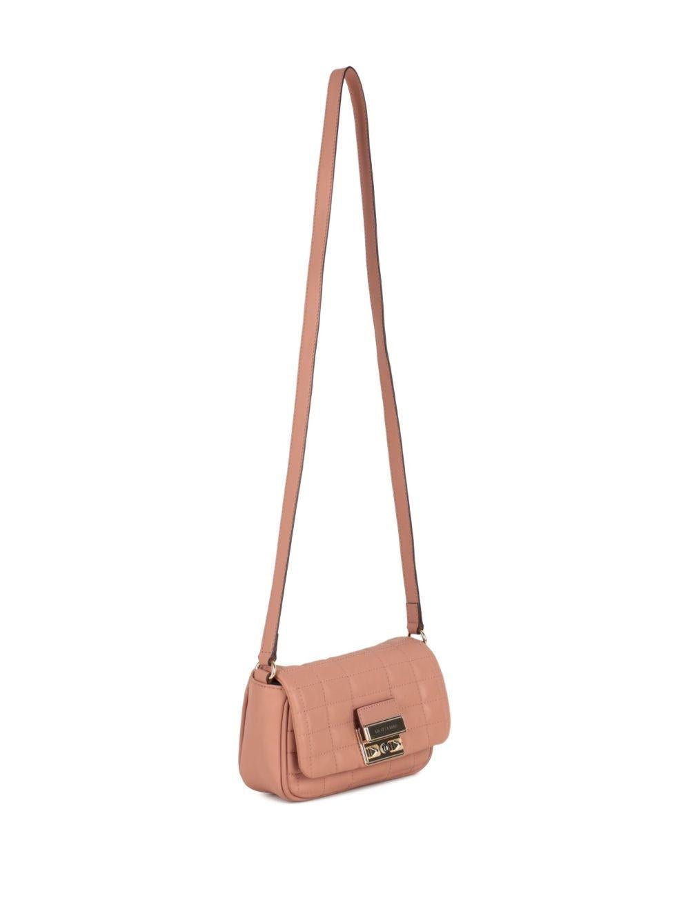 Borsa a spalla per bambina Michael Kors Kids rosa trapuntata con chiusura magnetica - Rubino Kids