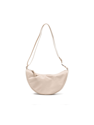 Borsa a spalla per bambina Molo Crescent beige con chiusura superiore con zip