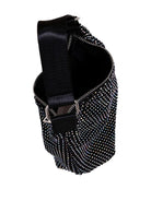 Borsa a spalla per bambina Molo nera Dolly con strass all - over e tracolla regolabile - Rubino Kids