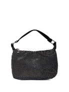 Borsa a spalla per bambina Molo nera Dolly con strass all - over e tracolla regolabile - Rubino Kids