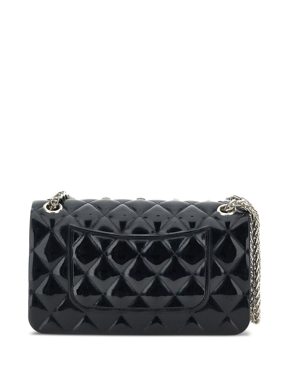 Borsa a spalla per bambina Monnalisa nera con effetto glossy - Rubino Kids