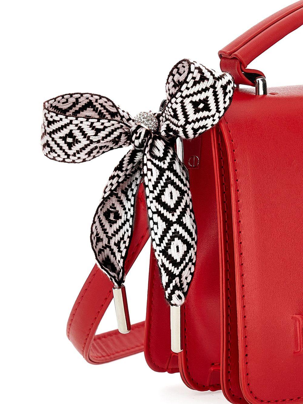 Borsa a spalla per bambina Monnalisa rossa con logo goffrato - Rubino Kids