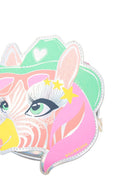 Borsa a tracolla per bambina Billieblush argento con catena stampata zebra - Rubino Kids