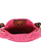 Borsa a tracolla per bambina Chloé Kids rosa con trama intrecciata - Rubino Kids