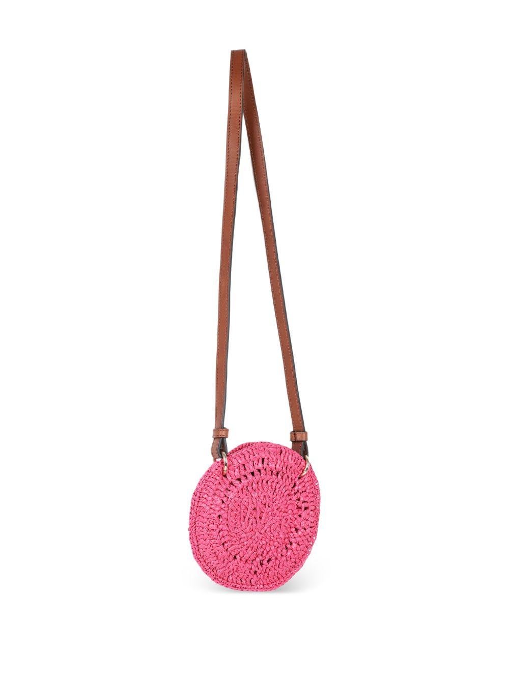 Borsa a tracolla per bambina Chloé Kids rosa con trama intrecciata - Rubino Kids