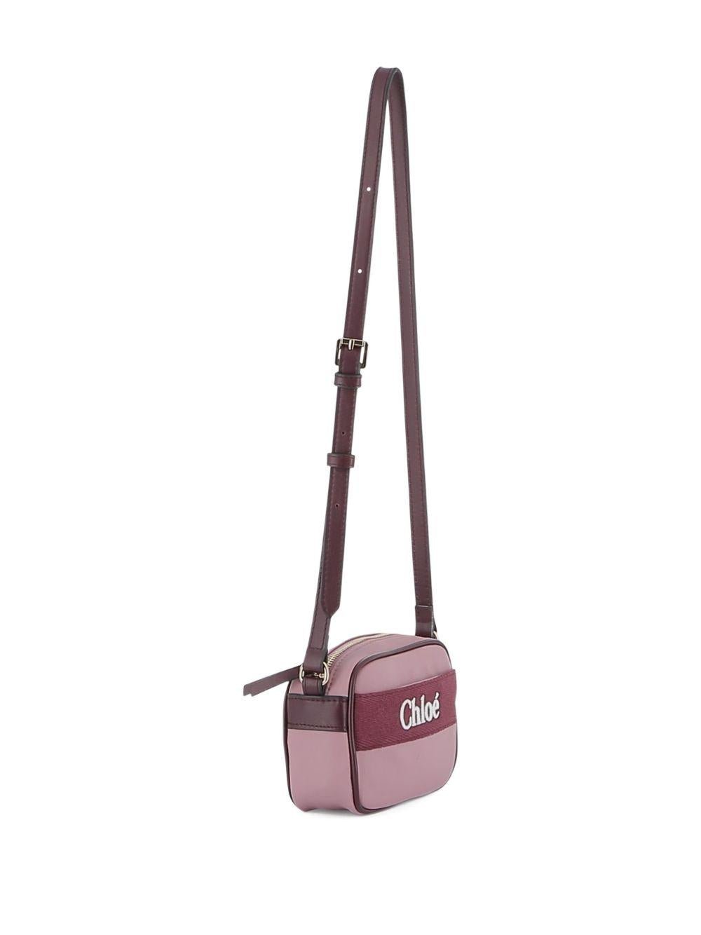 Borsa a tracolla per bambina Chloé Kids viola con ricamo - Rubino Kids