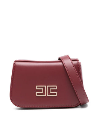 Elisabetta Franchi La Mia Bambina red shoulder bag with embossed zip