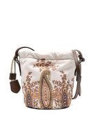 Borsa a tracolla per bambina ETRO KIDS multicolore con coulisse e stampa paisley - Rubino Kids