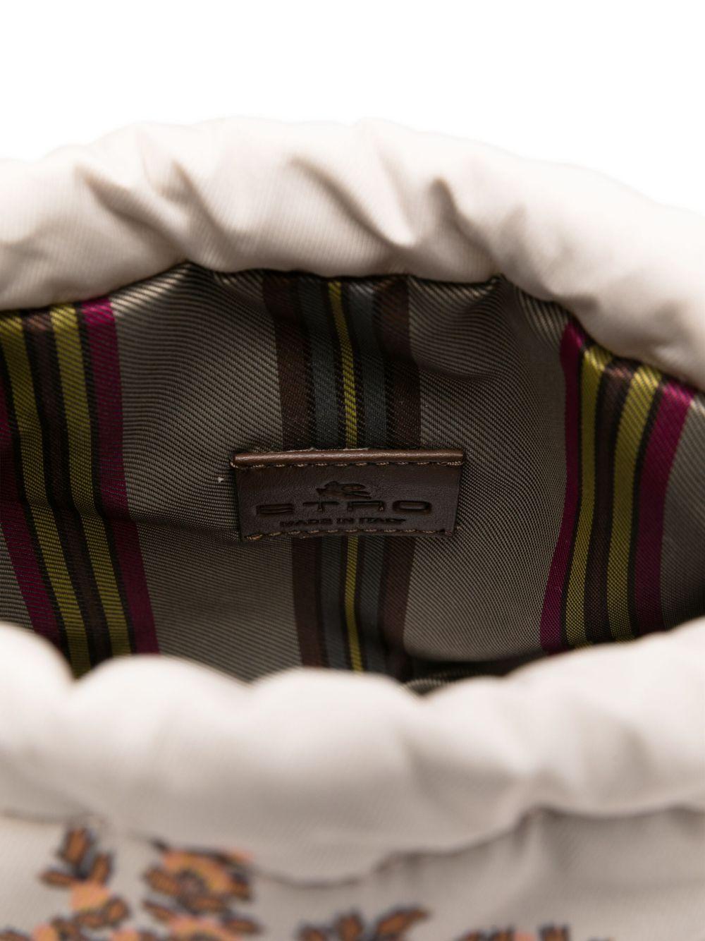 Borsa a tracolla per bambina ETRO KIDS multicolore con coulisse e stampa paisley - Rubino Kids