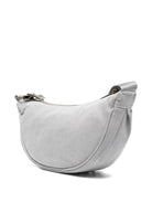 Borsa a tracolla per bambina Pinko Kids grigia con logo in rilievo - Rubino Kids