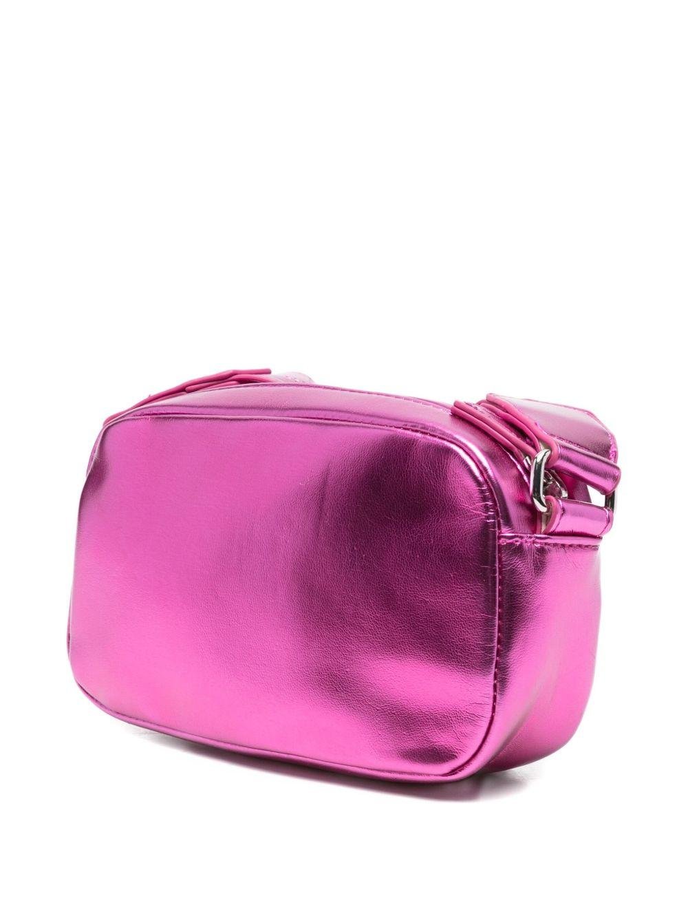 Borsa a tracolla per bambina Stella McCartney Kids fucsia con applicazioni a stella - Rubino Kids