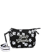 Borsa a tracolla per bambina The Marc Jacob Kids nera con stampa a fiori - Rubino Kids