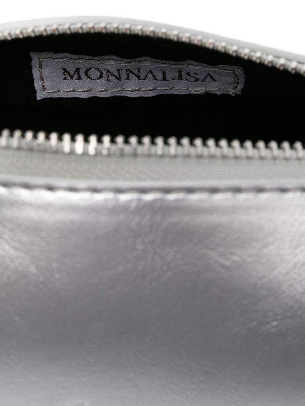 Borsa cilindrica per bambina Philosophy Di Lorenzo Serafini Kids argento in vernice - Rubino Kids