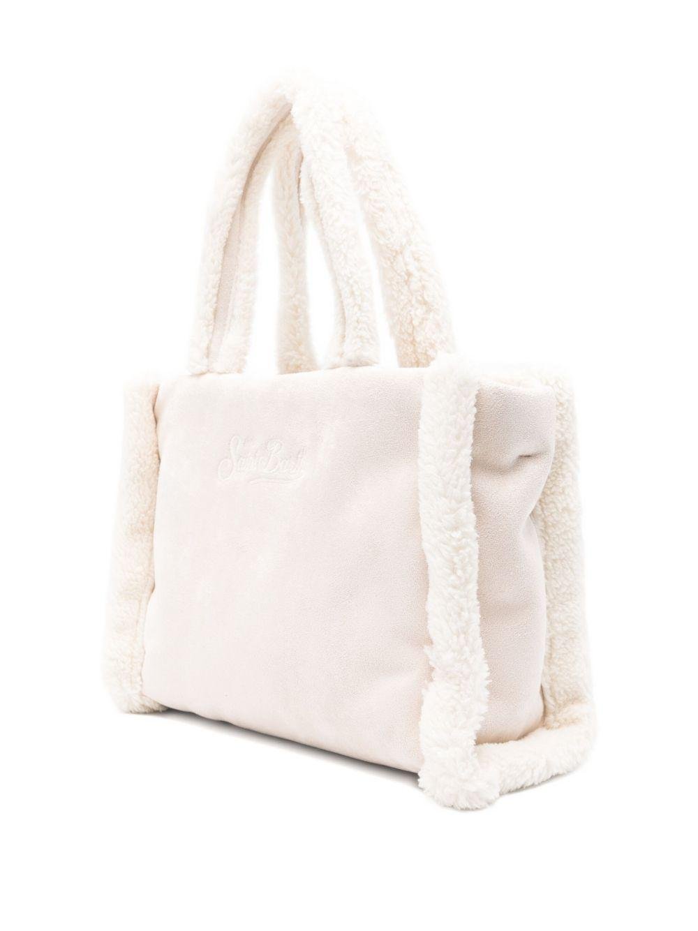 Borsa Colette per bambina MC2 Saint Barth Kids beige con dettagli in shearling - Rubino Kids