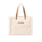 Borsa Colette per bambina MC2 Saint Barth Kids beige con texture teddy - Rubino Kids
