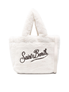 Borsa Colette per bambina MC2 Saint Barth Kids bianco con logo ricamato a contrasto - Rubino Kids
