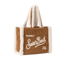 Borsa Colette per bambina MC2 Saint Barth Kids marrone con dettagli in shearling - Rubino Kids