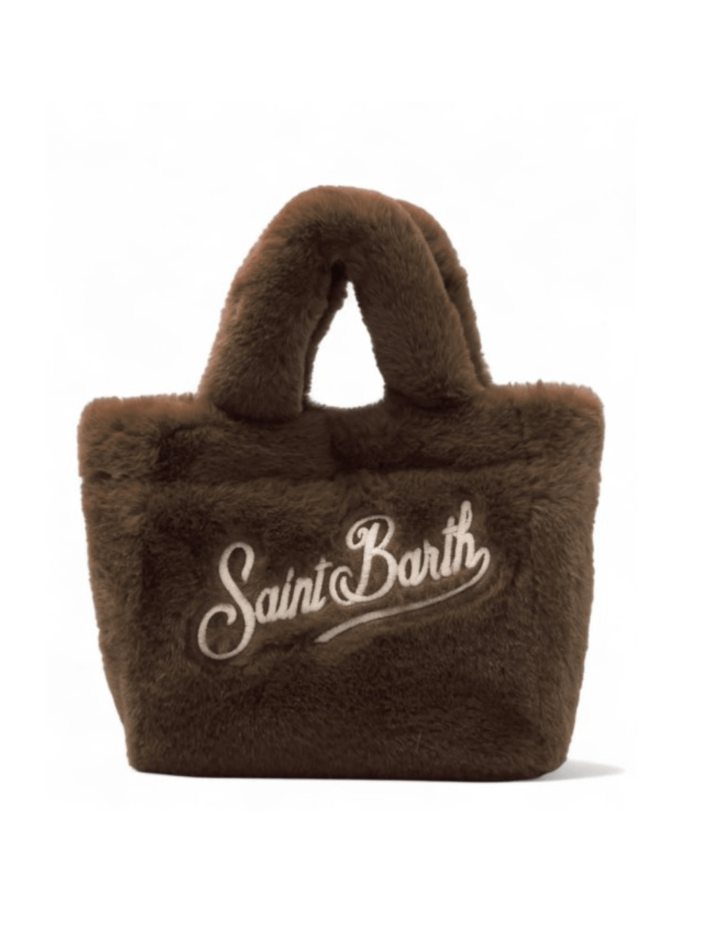 Borsa Colette per bambina MC2 Saint Barth Kids marrone con effetto fur - Rubino Kids
