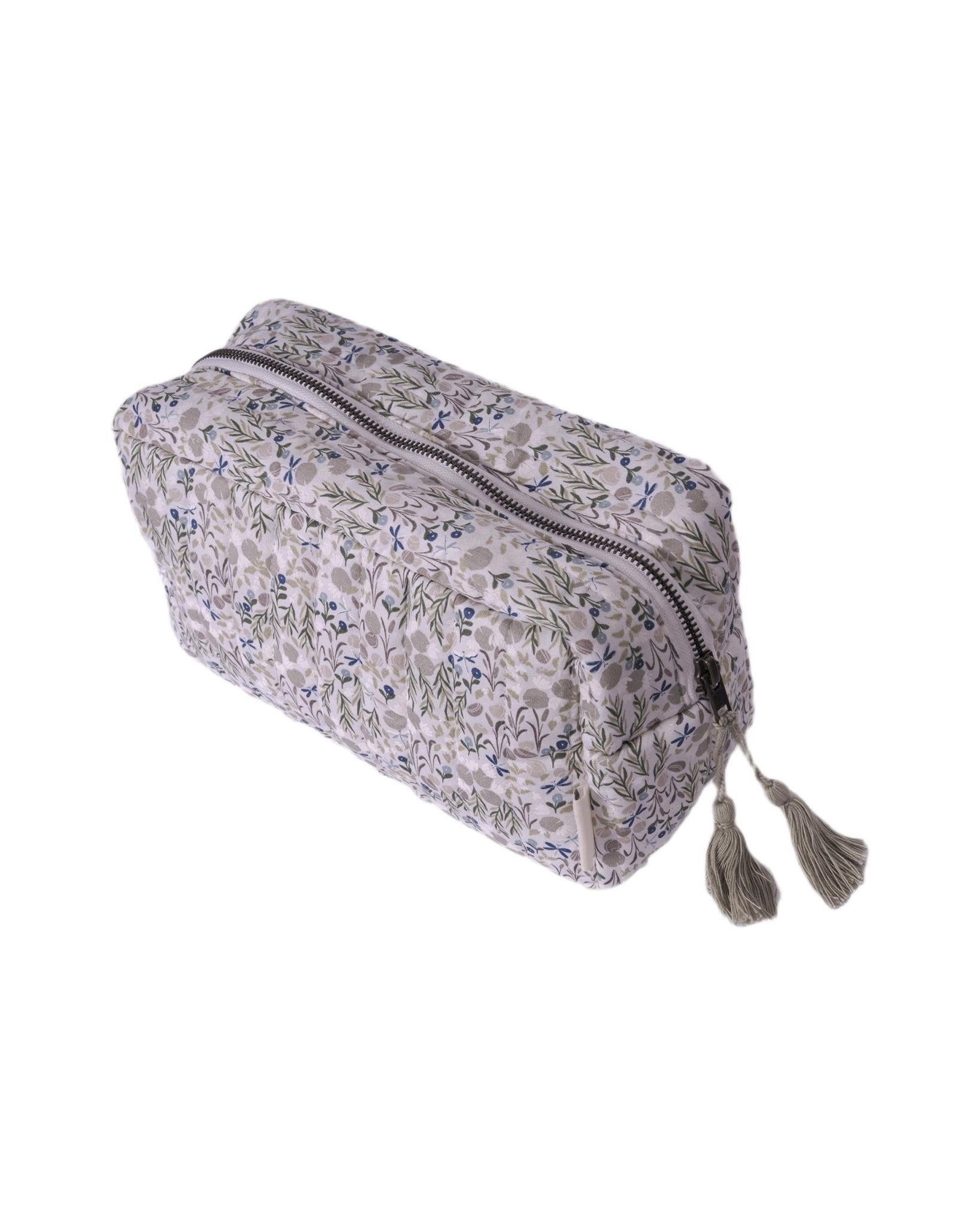 Borsa da bagno per neonati Avery Row grigia con stampa naturalistica all - over - Rubino Kids